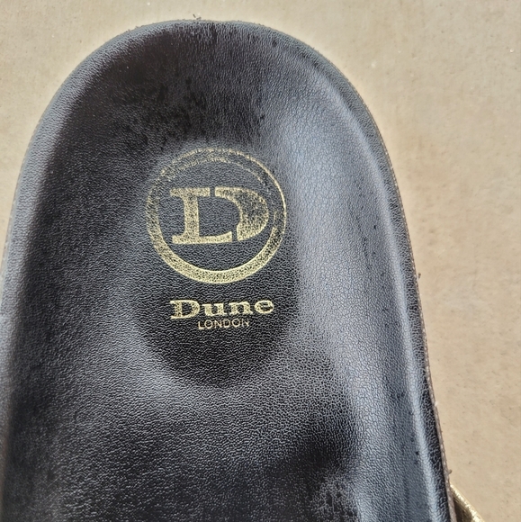 Dune London - Linate Gold Metallic Slip on Sandals - Picture 7 of 7
